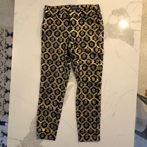 Old Navy Gold and Black Pixie Pant